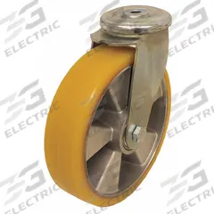 APPROVED VENDOR Bolt-Hole Caster: Swivel, No Brake, Polyurethane, 8 in Wheel Dia., 2 in Wheel Wd (MPN LER-ALTH 200K). Key specifications — attr1111490: APPROVED VENDOR; attr1176865: Swivel.
