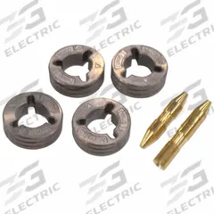MILLER ELECTRIC Drive Roll & Inlet/Intermediate Guide Kit: 4-Roll, 3/64 in, V-Groove (MPN 227061). Key specifications — For Welder Series: Millermatic 350P; For Wire Feeder Series: 20 Series; For Wire Type: Solid; Brand: MILLER ELECTRIC; Manufacturer Part Number: 227061.