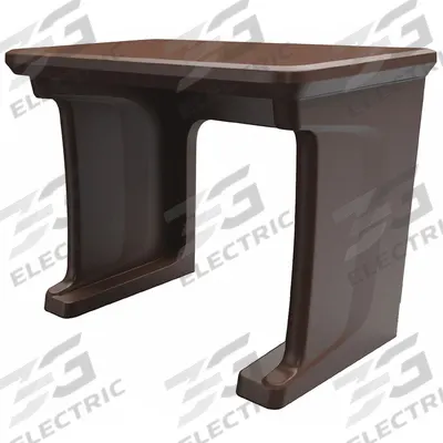 CORTECH Freestanding Desk: Brown, 29 in Overall Ht, 30 in Overall Wd, 24 in Overall Dp - Floor-Mount Desks