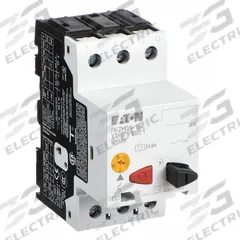 EATON Manual Motor Protector: Non-Reversing, 3 Poles, 1.6 A, Thermal Protection, Push Button (MPN XTPB1P6BC1). Key specifications — Maximum Voltage Rating: 600V AC; Brand: EATON; Thermal Units Required: None (Starter Includes Integrated Thermal Units); Frame Size (Width): 45mm (B Frame).