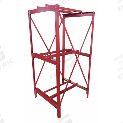 Dayton Drum Rack: 33 in x 34 in x 70 in, For 3 Drums, 3 Levels, 2,400 lb Wt Capacity - Drum Storage Racks