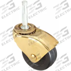 APPROVED VENDOR Stem Caster: Swivel, 2 in Wheel Dia., 7/8 in Wheel Wd, 75 lb Load Capacity, Rubber (MPN 33590). Key specifications — Wheel/Tread Color: Black; Brand: APPROVED VENDOR; Wheel Bearing Type: Ball; Roll Up: Swivel.