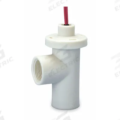 GEMS SENSORS Liquid Flow Switch: Piston, Polypropylene, 3/4 in FNPT, 3/4 in Connection Size - General Purpose Piston Flow Switches