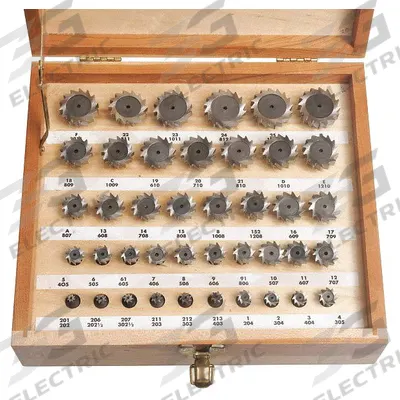 KEO Keyseat Cutter Set: 41 Piece, High Speed Steel - Keyseat Milling Cutter Sets