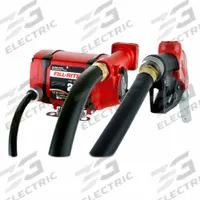 FILL-RITE Electric Drum Pump: 24 V DC, 1/3 hp HP, 25 gpm Max. Flow Rate, Pump with Hose & Nozzle (MPN NX25-DDCNF-AA). Key specifications — Brand: FILL-RITE; Meter: Not Included.