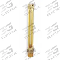 Vented Oil Gauges: 5.98 in Body Ht, 4 1/4 in Sight Ht, 3/8" NPTF Male, 250°F Max. Temp Rating (MPN G307-3). Key specifications — Brand: LDI INDUSTRIES; Compatible with Series: G300 Series; Includes Thermometer: No Thermometer Included; Seal Material: Buna N.