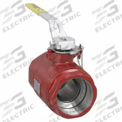 SHARPE Manual Two-Way Ball Valve: 4 in, Ductile Iron, Straight, FNPT x FNPT, Std Port Ball Port (MPN 4353014920). Key specifications — Brand: SHARPE; Handle: Locking Lever.