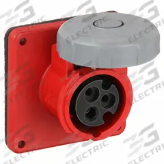 HUBBELL Pin and Sleeve Receptacle: Red, 480V AC, Single Phase, 20 A, 2 Pole, 3 Wire, IEC Grounding (MPN HBL320R7W). Key specifications — Brand: HUBBELL.
