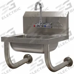 ADVANCE TABCO Hand Sink: 1 Stations, 5 in Bowl Dp, 14 in Bowl Lg, 10 in Bowl Wd, Faucet Included (MPN 7-PS-64). Key specifications — Includes Side Splash: Side Splash Not Included; Brand: ADVANCE TABCO.