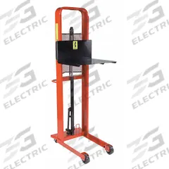 WESCO Platform Lift Truck: 1,000 lb, 5 3/4 in to 80 in, Steel, 24 in L x 24 in W Platform, Foot Pump (MPN 260034). Key specifications — attr1357334: WESCO; attr1357306: (2) Swivel.