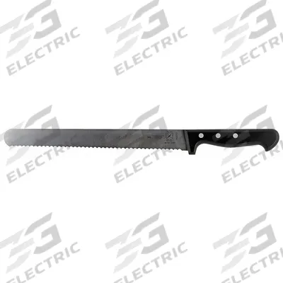 MERCER CUTLERY Slicer Knife: Taper Ground Edge/Wavy Edge, 11 in Overall Lg, Steel Blade - Slicing Knives