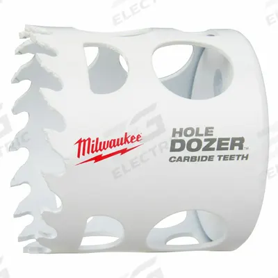 MILWAUKEE Hole Saw: 2 in Saw Dia., 4 Teeth per Inch, 1 5/8 in Max. Cutting Dp - Multi-Material-Cutting Hole Saws without Arbor
