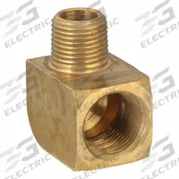 PARKER Metal Pipe Elbow: 90° Elbow, 3/4 in x 1/2 in, Female NPT Threaded x Male NPT Threaded (MPN 2202P-12-8). Key specifications — Maximum Operating Pressure: 1,000 psi.
