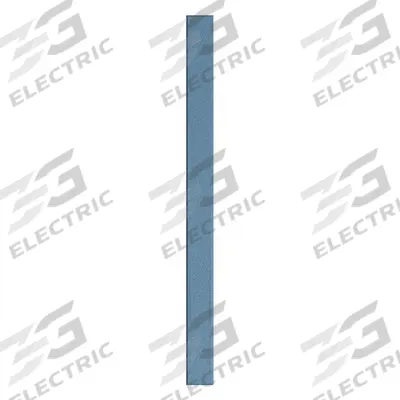 ASI GLOBAL PARTITIONS Partition Column: Plastic Polymer, Pebble, Blue, 82 in Ht, 6 in Wd - Pilasters for Bathroom Partitions