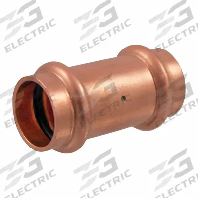 NIBCO Crimp Fitting Union: Straight, 4 in CTS x 4 in CTS size, Press-fit x Press-fit - Plumbing Copper & Bronze Press Tube Fittings