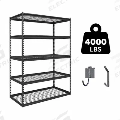 APPROVED VENDOR General Purpose Boltless Metal Shelving: Standalone, Heavy Duty, 48 in x 24 in - Medium-Duty Wire Decking Boltless Shelving