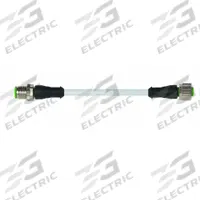 Cordset: M12 Male Straight X M12 Female Straight, 4 Pins, Gray, PUR, 10 m Cable Lg, 22 AWG Wire Size (MPN 7000-40021-2341000). Key specifications — Cable Jacket Color: Gray; End 1 Gender: Male; End 1 Mounting Orientation: Straight; End 2 Gender: Female; End 2 Mounting Orientation: Straight; End 2 Connection Type: M12; IP Rating: IP66K; Brand: MURRELEKTRONIK.