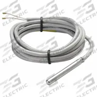 Temperature Sensor: Remote Cable, Conduit Box, -40°F to 212°F, Stainless Steel, Single Measurement (MPN A99BB-200C). Key specifications — For Use With Building Automation Systems: Building Automation System Compatible; Product Type: Temperature Sensor; Brand: JOHNSON CONTROLS; Electrical Connection Type: Hardwired; Mounting Location: Remote Cable; Housing Type: Conduit Box; Manufacturer Part Number: A99BB-200C; Temperature Accuracy: ±0.90°F.