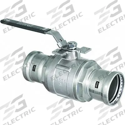 VIEGA MEGAPRESS Manual Two-Way Ball Valve: 3 in, Carbon Steel, Press x Press - Carbon Steel Ball Valves