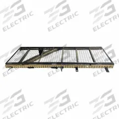 WIRECRAFTERS Aisle Guard Side Panel: 1 Bays, 45 in x 1 1/4 in x 96 in, 10 ga, Steel, Powder Coated (MPN BACK488S). Key specifications — attr36337: WIRECRAFTERS; attr37658: Steel; attr37663: Yes; attr37664: Powder Coated; attr37667: Gray.