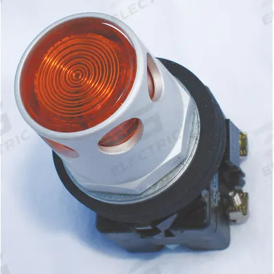 EATON Extended Push Button: Amber, 30 mm Mounting Size, Non-Metallic - Illuminated Extended-Length Push-Button Operators