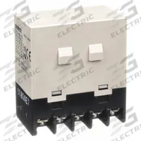 OMRON Enclosed Power Relay: Bracket Mounted, 25 A Current Rating, 24V DC, 4PST-NO, 10 Pins/Terminals (MPN G7J-4A-B-W1-DC24). Key specifications — Brand: OMRON; Base Type: Square; Mounting Style: W-Bracket; Electrical Connection: Screw Terminal; Manufacturer Part Number: G7J-4A-B-W1-DC24; Operating Current: 25 A at 220V AC (Inductive Load NO); Series: G7J Series; Relay Bracket Type: W-Bracket (Sold with Relay).