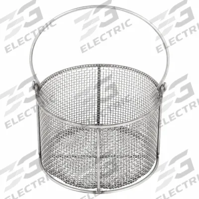 OIL EATER Parts Washer Basket: Round, Stainless Steel, Silver, 6 5/8 in Basket Ht - Round Parts Washer Baskets