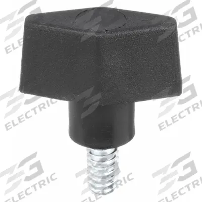 INNOVATIVE COMPONENTS Hand Knob: T, Plastic w/ Steel Thread, 1/4"-20 Thread - T-Handle Knobs with Threaded Stud