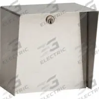PEDESTAL PRO Outdoor Housing: 8 in Overall Ht, Silver, Cover Housing, 6 in x 8 in, Silver (MPN MC-SS-08-E). Key specifications — attr193630: PEDESTAL PRO; attr982335: EPDM Rubber Seal; attr982316: Silver; attr982338: Cameras; attr982348: Polished; attr982331: Stainless Steel; attr1022512: Cover Housing.