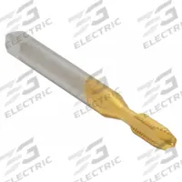 CLEVELAND Spiral Point Tap: M6x1 Metric, D5 / 6H, 2 Flute, Plug Chamfer, TiN Coated High Speed Steel (MPN C55362)