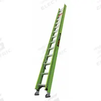 LITTLE GIANT Extension Ladder: 28 ft Ladder Size, Fiberglass, 300 lb Load Capacity, 50 lb Wt (MPN 18728). Key specifications — Color: Green; Brand: LITTLE GIANT; Removable Fly: Fixed.