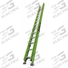 LITTLE GIANT Extension Ladder: 28 ft Ladder Size, Fiberglass, 300 lb Load Capacity, 50 lb Wt (MPN 18728). Key specifications — Color: Green; Brand: LITTLE GIANT; Removable Fly: Fixed.