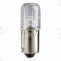 SCHNEIDER ELECTRIC Miniature Neon Bulb: Neon, Miniature Bayonet (BA9s), (T) Tubular, T3-1/4, 120V AC (MPN DL1CF110). Key specifications — Light Color: White; Trade Number: DL1CF110; Voltage: 120V AC; Brand: SCHNEIDER; Bulb Shape: T3-1/4.