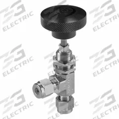 HAM-LET Plumbing Needle Valves: Angle Valve Body, 316 Stainless Steel, Integral Bonnet, Let-Lok (MPN H-300U-SS-L-R-1/2-RS-A). Key specifications — For Media: Liquid; Standards: ISO 15848-1; Brand: HAM-LET; Valve Series: H300U; Stem Type: Regulating; Connection Type - Side 1: Let-Lok; Connection Type - Side 2: Let-Lok; Connection Type: Let-Lok x Let-Lok.