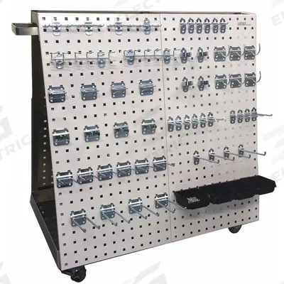 TRITON PRODUCTS A-Frame Pegboard Truck Kit: Square, 3/8 in Peg Holes - A-Frame Mobile Pegboard Rack Kits