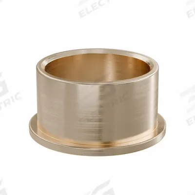 OILITE Flanged Sleeve Bearing: Bronze, SAE 841, 3/4 in Bore, 7/8 in OD, 1/2 in Lg - Lubricated General Purpose Metallic Flanged Sleeve Bearings