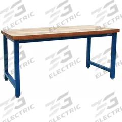 BENCHPRO Workbench: Fixed Ht, Stainless Steel, 60 in x 36 in, 6,600 lb Overall Load Capacity, Blue (MPN KN3660). Key specifications — Brand: BENCHPRO.