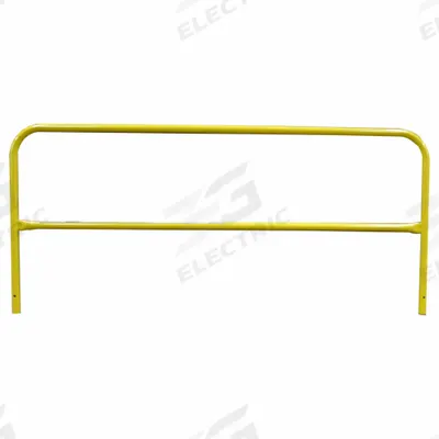 GARLOCK SAFETY SYSTEMS Guard Rail: 24 in x 24 in, 8 ft Overall Lg, 24 in Mounting Plate Wd - Handrail Lengths
