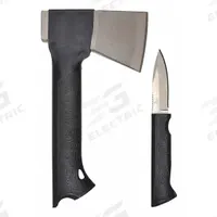 GERBER Axe Combo: 8 3/4 in Overall Lg, 23 3/5 oz Head Wt, Steel, Plastic, Combo (MPN 31-001054N). Key specifications — Overall Length: 8-3/4 in; Handle Material: Plastic; Head Weight: 23-3/5 oz; Blade Material: Steel; Brand: GERBER.