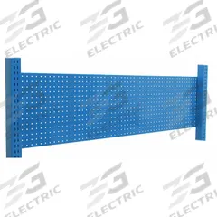 BENCHPRO Pegboard Backwall: 14 in Overall Ht, 48 in Overall Wd, 2 in Overall Dp, Gray, Steel, 14 in (MPN PB48). Key specifications — attr563653: Yes; attr875311: Gray.
