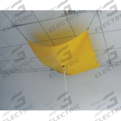 APPROVED VENDOR Leak Diverter Tarp: 7 ft Lg, 7 ft Wd, PVC Laminated Polyester - Under the Ceiling Leak Diverters