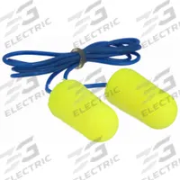 3M Ear Plugs: Bullet, 32 dB NRR, Metal-Detectable, Corded, Disposable, Roll-Down, Yellow, 200 PK (MPN 311-4106). Key specifications — Earplug Color: Yellow; Brand: 3M; Style_Subhead: Corded.