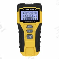 KLEIN TOOLS Cable Tester: Base Model, vdv526-200, CAT5e/CAT6/CAT6A, Dark Cable Systems, RJ45, LCD. Key specifications — Manufacturer Part Number: vdv526-200; Alert Type: Sound; Data Safe Monitor: No; Display Screen Type: LCD; For Use With: Dark Cable Systems; IP Rating: Not Rated; Includes: Replaceable Self-Storing Remote; Product Type: Copper Cable Tester.