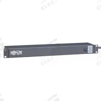 TRIPP LITE Power Distribution Unit: 120V AC, 6 Outlets, NEMA 5-15R, Non-Metered, 1 RU, Rear Facing (MPN RS-0615-R). Key specifications — Plug Type: NEMA 5-15P; Brand: TRIPP LITE; Maximum Input Voltage: 120V AC; Receptacle Type: NEMA 5-15R; Mounting Location: Wall; Facing: Rear.