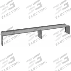 TENNSCO Standard Shelf Riser: 96 in Overall Wd, 10 1/2 in Overall Dp, Gray, Carbon Steel, Steel (MPN R-1096). Key specifications — Includes Mounting Hardware: Yes; Color: Gray.