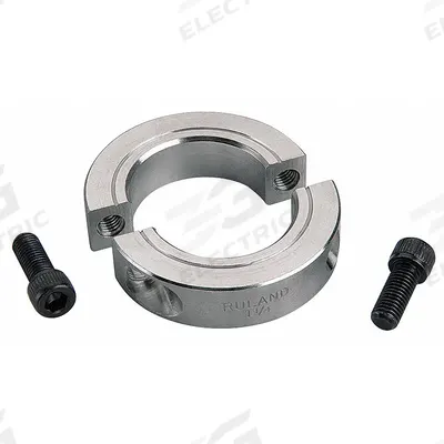 RULAND MANUFACTURING Shaft Collar: 2-Piece, Metric, Round, Clamp-On, 34 mm Bore Dia - Aluminum Shaft Collars