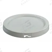 APPROVED VENDOR Pail Lid: Gasketed/Snap-On/Tear Tab, 8 1/2 in Overall Dia, White, Plastic (MPN ROP2110CVR-WP-WG). Key specifications — attr1265148: Not Rated; attr1188872: APPROVED VENDOR; attr1265149: Not Rated; attr1188855: 49EN46; attr1188854: Plastic.