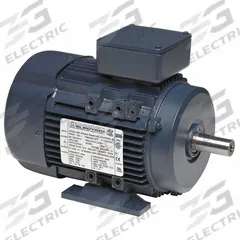 LEESON Metric Motor: 3 hp, Rigid Base Mount, 90S Frame Size, Totally Enclosed Fan Cooled, 575V AC (MPN 090LT34FH6302). Key specifications — Brand: LEESON; Nameplate Voltage @ 60 Hz: 575V AC; Full Load Amps @ 60 Hz: 3.0 A; Nameplate RPM @ 60 Hz: 3,500 RPM; Motor Enclosure: TEFC.