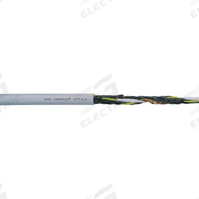 CHAINFLEX Control Cable: 16 AWG, 25 Conductors, 25 ft, PUR Jacket - Continuous Flexing Control Cables