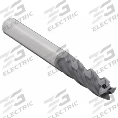 APPROVED VENDOR Square End Mill: Carbide, AlTiN Coated, 4 Flute, 5/32" Mill Dia, 9/16" LOC - General Purpose Carbide Square End Mills